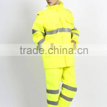 High Quality Waterproof nylon uniforms Raincoat Suit police rain jacket