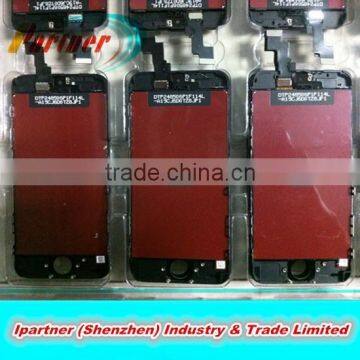 for iphone 5s lcd assembly with small parts camera, lcd metal, button & flex cable