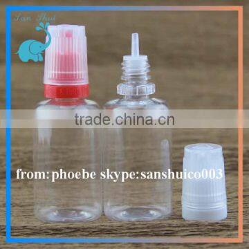 e Liquid Pet Plastic Bottle 30ml for e Liquid Bottle 10ml 15ml With Flat Child Proof and Tamper Proof Cap