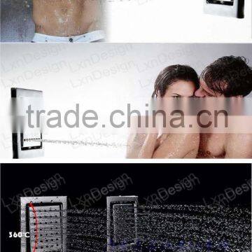 High Quality Conceal in Wall Mounted 100*100mm Brass Adjustable Body Jet Supplier's Choice