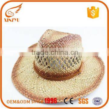 Promotions sandy beach hat lovely raffia straw cowboy hat wholesale