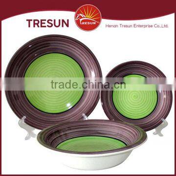 Round Shape 18pcs Handpainted Ceramic Dinnerware/stoneware Dinnerset Tableware Made in China photo-5