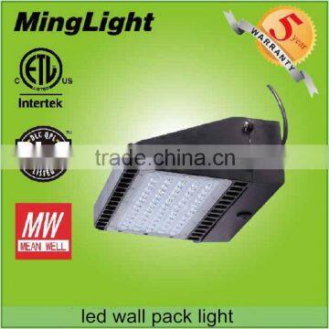 ETL DLC listed teade assurance top quality led wall mounted lighting 48w led wall pack light