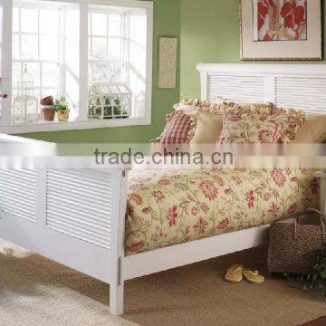 2015 modern white wooden comfortable bedroom furniture