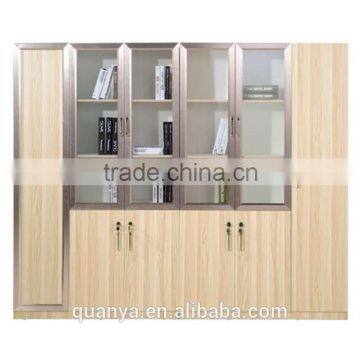 high quality stylish wooden MDF filing cabinets with glass door