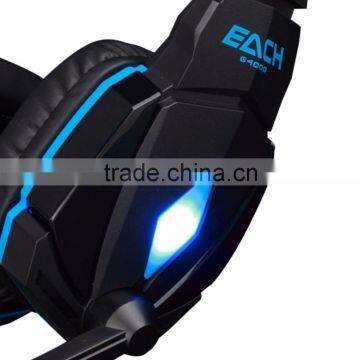 2015 New EACH G4000 Gaming Headset Stereo Bass Headphone Earphone With Microphone For Computer Gamer USB 3.5mm Gold-Plated photo-6