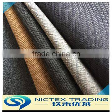 worsted polyester wool fabric for men's suits