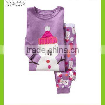 100% cotton kids pajamas children chrismas snowman sleepwear girls pyjamas boys pijamas baby nightwear long sleeve for 2-7y                        
                                                Quality Choice