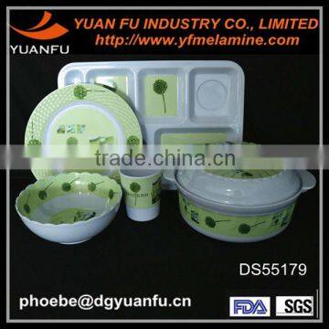 Melamine fancy design melamine tableware design