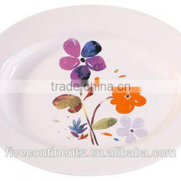 Italy romantic ceramic oval big plate