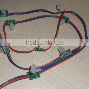 DC12V TM1804 pixel node,100node a string, non-waterproof,DC12V input;SIZE:13mm*13mm