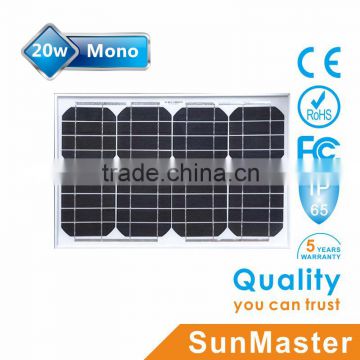 SunMaster 20w Mono Solar Panel SM20M