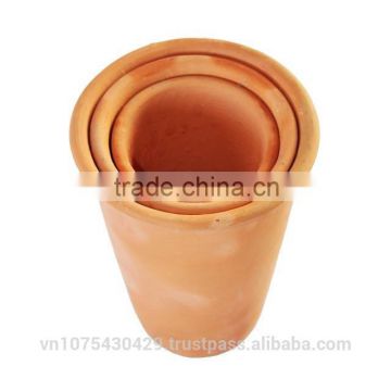 Small terracotta pots Cheap Flwer Pots Set of 3