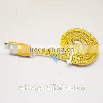Shenzhen Factory Flat Usb Cable, Metal Housing Usb Data Cable, Usb Cable for Iphone 6 and Samsung photo-6
