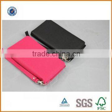 new fashion genuine leather wallet women China factory,PU zipper fashion leather wallet ladies,multicolor leather wallet