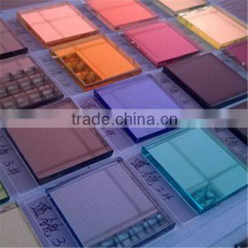 Reflective micro glass with colorful film