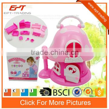 Cute electric cartoon mushroom toy house with music for baby