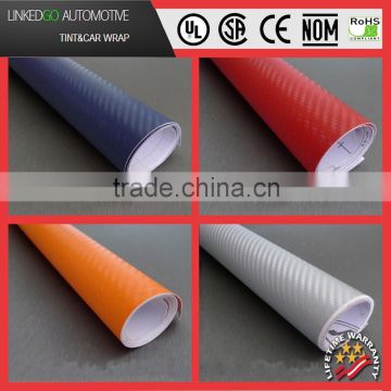 High Quality Car Vinyl Wrap Wholesales 1.52*30M 3d carbon fiber wrap