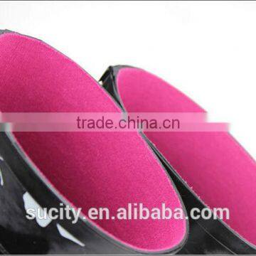 Butterfly Wedge Heel Womens Rubber Rain Boots With Strap photo-6