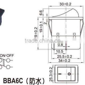 Double Pole Small Pin Mini Rocker Switch T120,rocker Switch Used in Desk USB Mini Fan photo-6