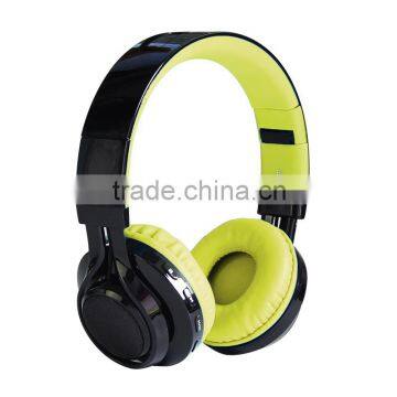 2016 new arrival portable folding sports wireless bluetooth stereo headphone with mic