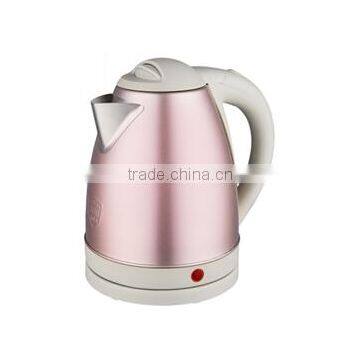 Small Household Appliance Wide Colors Double Layer Baking Paint Stainless Steel Electric Kettle photo-4