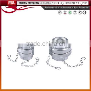 Aluminum male coupling,male threaded coupling,brass end cap with chain