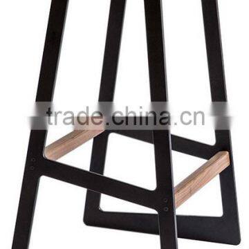 Stool with iron and wood