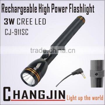 High Power Aluminum Alloy LED Rechargeable Flashlight With USB photo-2