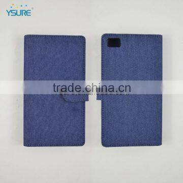 Denim Leather Case For xiaomi mi3 Stand leather case