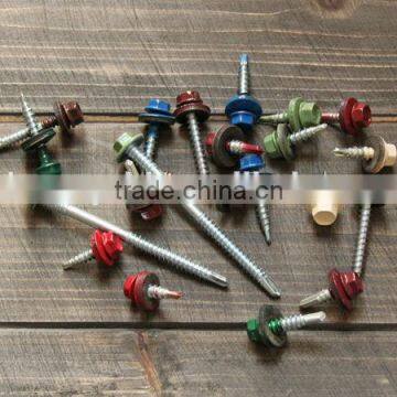 Hex Washer Head Self Drilling Screws With Color Painted Roofing Screw photo-6