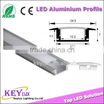 Recessed 7mm Thick Anodized 2 Years Warranty Aluminum Profile Led Strip Light