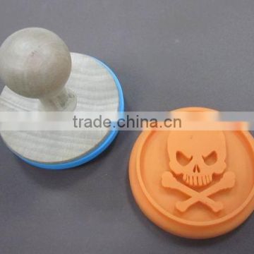 Halloween fancy silicone cookie stamp