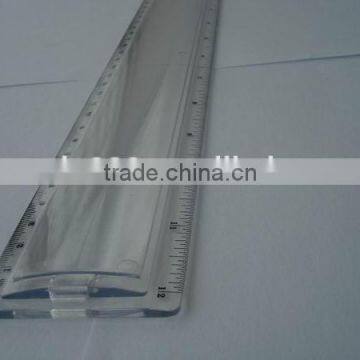 custom 30cm straight clear plastic ruler