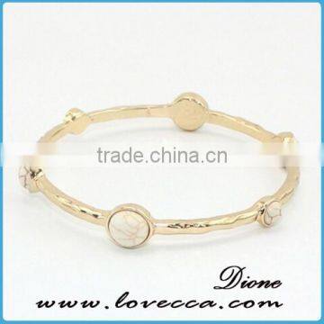 New hot cheap price gold fashion cuff bangles jewelry antique cuff stone bracelet