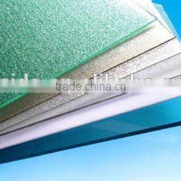 6mm milk white high impact strength pc embossed sheet