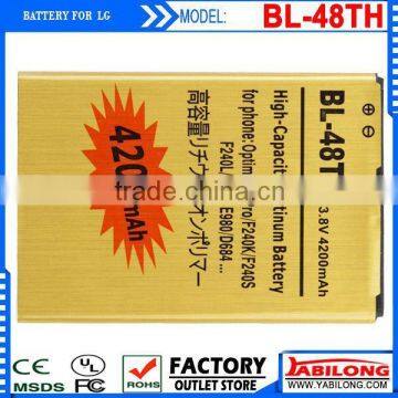 high-capacity 4200mAh bl-48th gold battery for lg F240L F240S F240K OPTIMUS G PRO F240 LG E985T LG OPTIMUS G PRO F240 E988