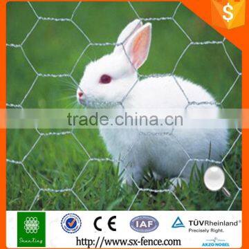 Galvanized hexagonal wire mesh/rabbit mesh/chicken mesh