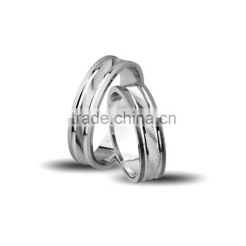 925K Sterling Silver Wedding Band 5 mm Machine Ring