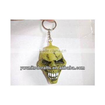 horrible skull vinyl keychain