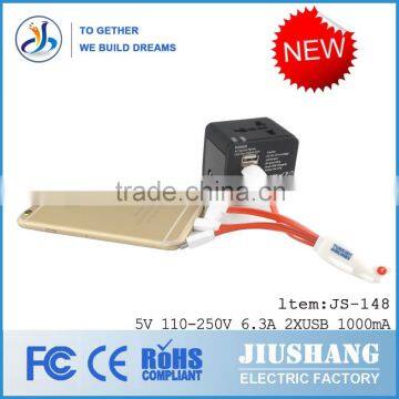 Worldwide Travel Adapter With US,EU,UK,AUS Plugs for Worldwide photo-5