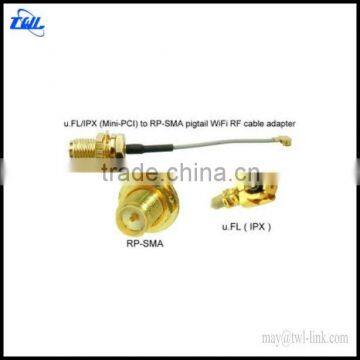 IPX/I-PEX/IPEX to SMA bulkhead jack adapter