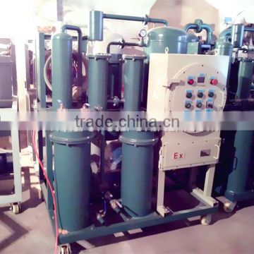 Safe mobile used turbine oil purification plant