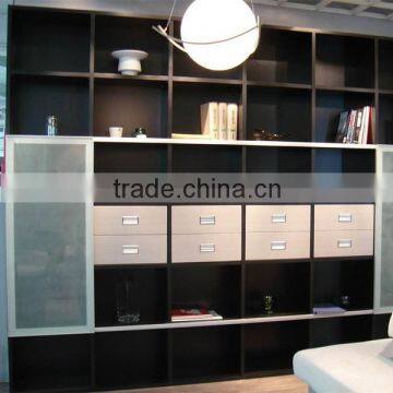 Black wood bookcase and specification