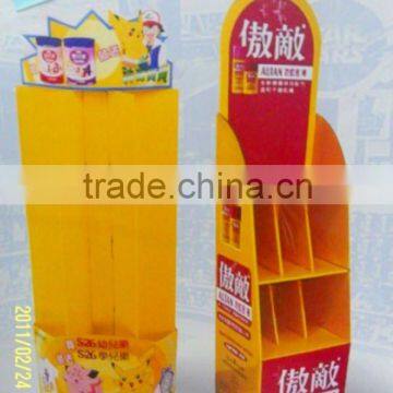 Custom Cardboard advertising display self in stores