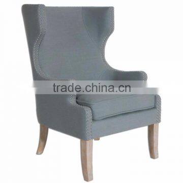 American style wing chair wooden chair hotel chair foshan furniture design