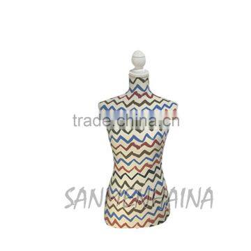 wave printing elastic fabric Female Mannequin