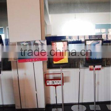 Quality-assured Shopping Mall Use Square Pipe Sign Board Stand photo-2