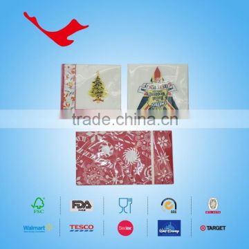 christmas series napkin/colorful napkin/dinner napkin/printed paper napkin