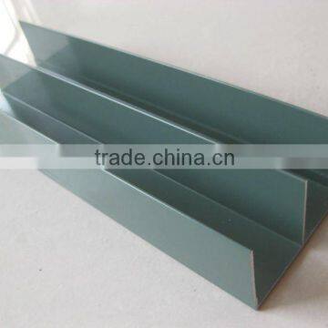 green powder coating aluminium extrusion sliding door rail profile